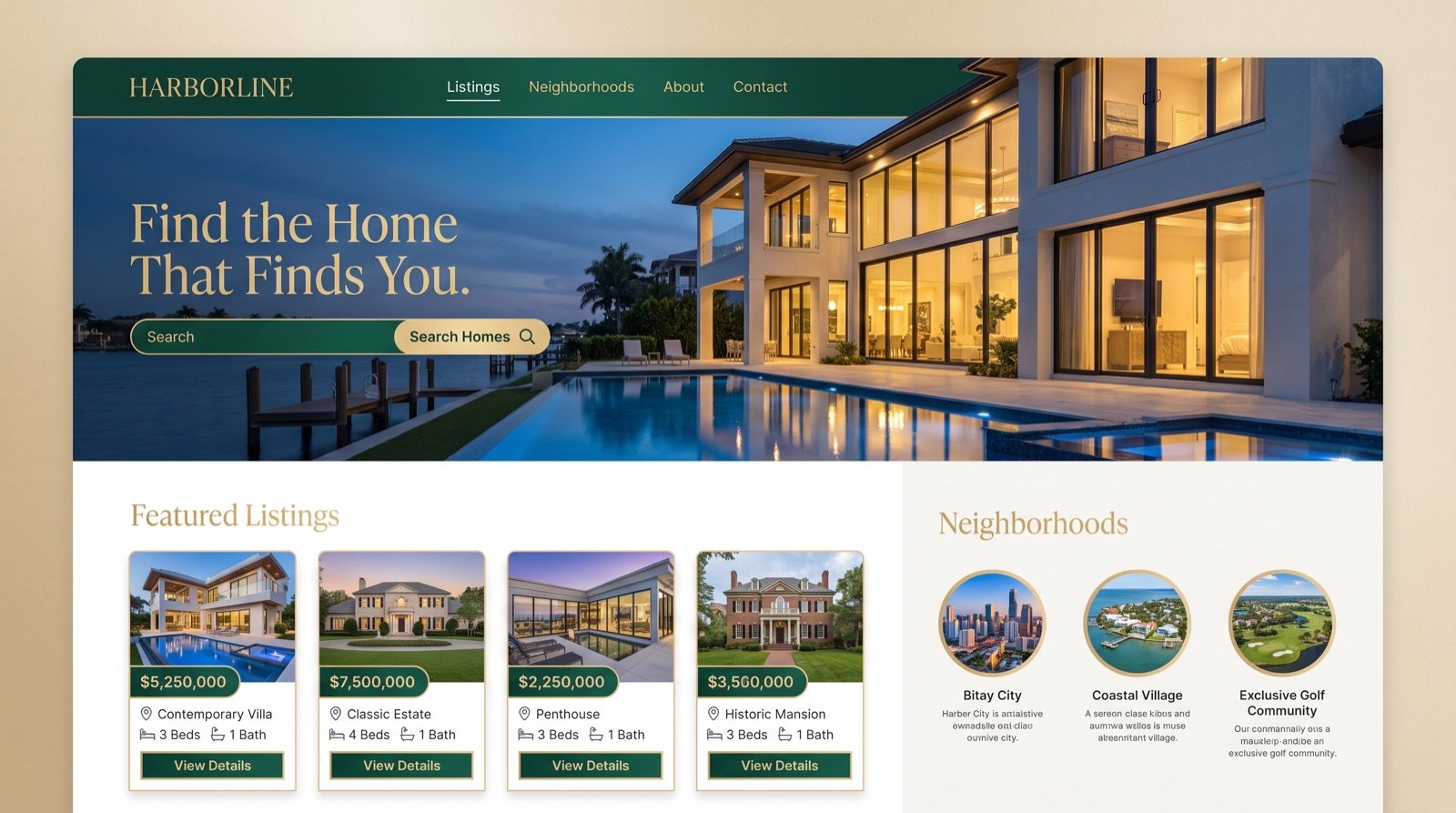 Residential Realty Team — Brand-color variant